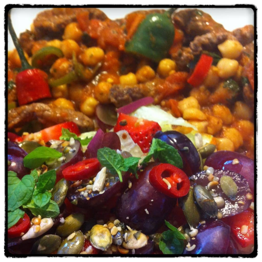 Rustik og hot ret med Oksekød og kikærter